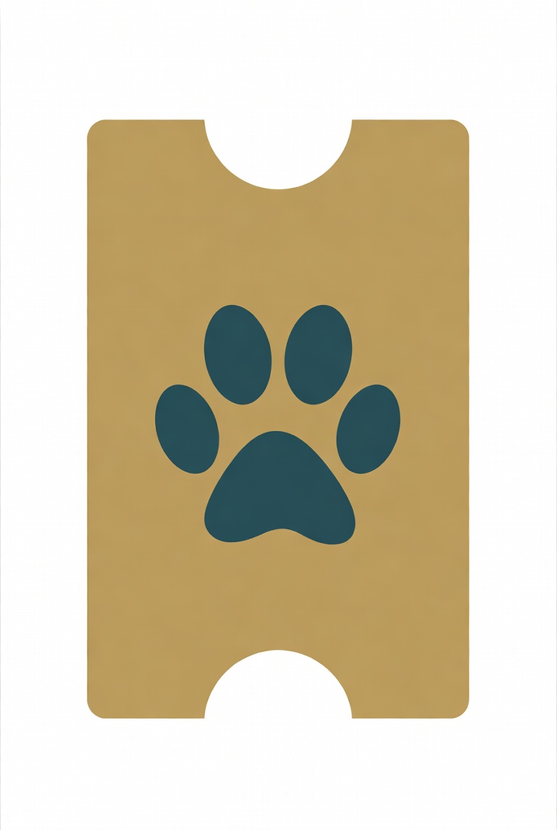 Coupon with paw